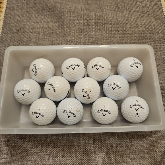 12 AAA Callaway Chrome Soft / Tour Mix Used Golf Balls White - Picture 1 of 3